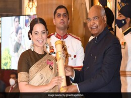 Kangana Ranaut, Adnan Sami Receive Their Padma Shri Awards Kangana Ranaut, Adnan Sami Receive Their Padma Shri Awards
