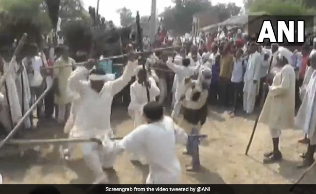 Watch: Hundreds Celebrate "<i>Latth Maar</i>" Diwali With Sticks, Canes In UP Village