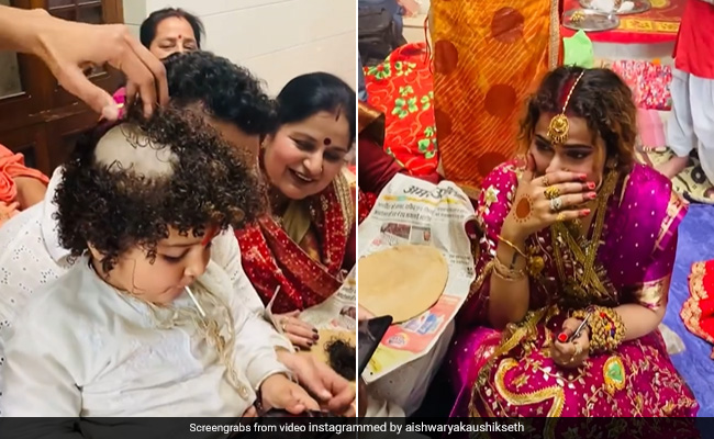 बच्चे का हो रहा था मुंडन, देखकर रोने लगी मां, बोली- इतना दुख तो अपने बाल कटवाने पर भी नहीं हुआ - देखें Video