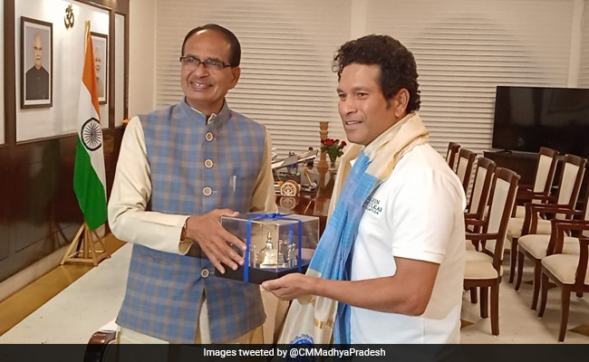 Sachin Tendulkar Visits Bhopal For Social Project, Meets Shivraj Chouhan