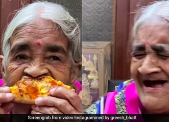 Viral Video: Grandmother Tries Pizza For The First Time And Her Reaction Is Too Adorable Viral Video: Grandmother Tries Pizza For The First Time And Her Reaction Is Too Adorable