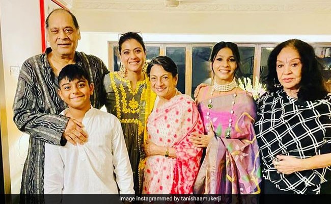Diwali 2021: Pics From Kajol's Celebrations With Mom Tanuja, Sister Tanishaa, Son Yug And Family