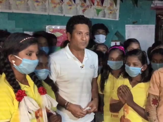 Sachin Tendulkar Visits Villages In MP, Takes Stock Of Children's Social Welfare Projects