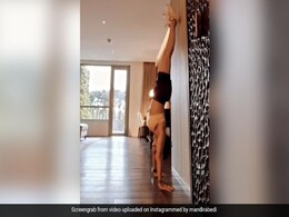 When Mandira Bedi Did 33 Handstands In A Row. See What She Posted When Mandira Bedi Did 33 Handstands In A Row. See What She Posted
