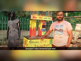 Viral: Delhi Man Designs First Contactless Gol Gappa Vending Machine; Internet In Awe