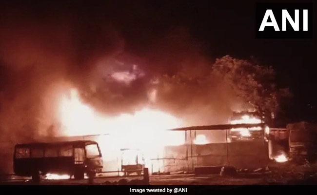 25 Vehicles Burnt At Police Station In Gujarat