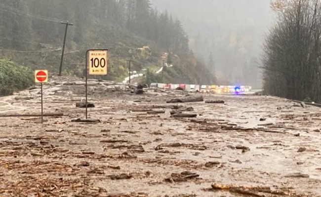 Mudslides, Rocks And Debris As Heavy Rain Batters Canada's Pacific Coast