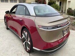 Lucid Air Gets Iron Man Style Vinyl Wrap Lucid Air Gets Iron Man Style Vinyl Wrap