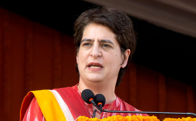 Priyanka Gandhi Meets Family Of Sanitation Worker Who Died In Police Custody