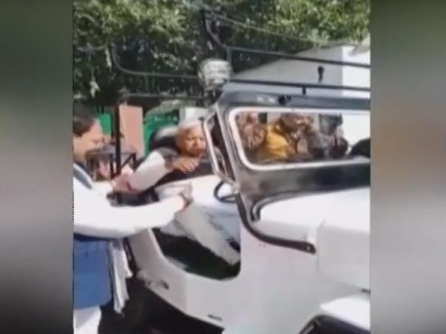 Lalu Yadav, 73, Drives His First Jeep From Years Ago, Tweets Video
