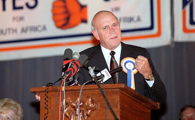 South Africa's Last White President Of Apartheid Era Dies At 85
