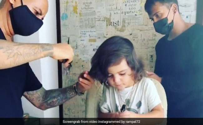 Arjun Rampal's Son Arik Gets His "First Haircut." Read The Actor's Post