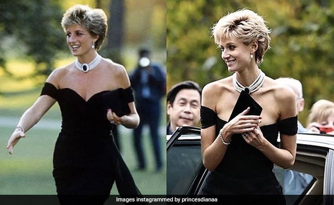 Elizabeth Debicki Rocks Princess Diana's Iconic 'Revenge Dress' In Uncanny Resemblance