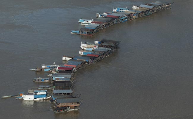 Gold Rush Draws Hundreds Of Illegal Dredging Rafts To Amazon Tributary