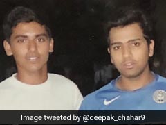 "We Both Didn't Have Beard": Chahar's Throwback Photo With Rohit Sharma