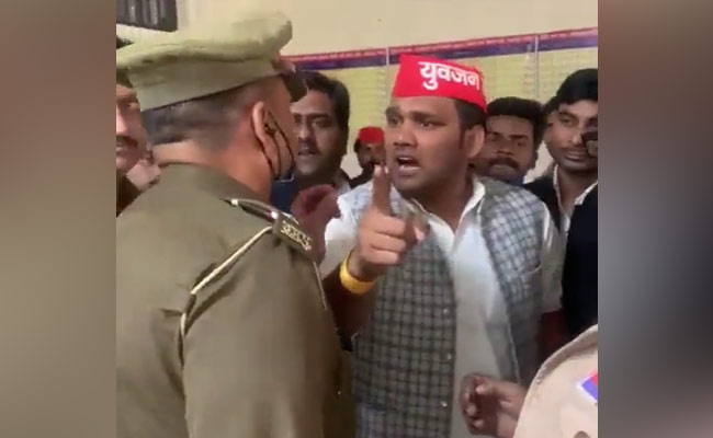 Watch: "Will Yank Your Badge If..." Samajwadi Leader Threatens UP Cop