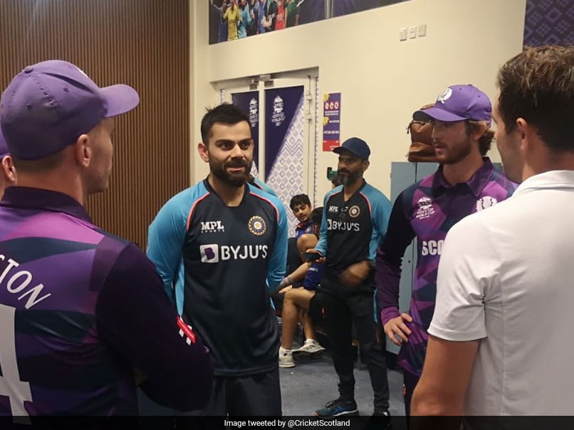 Watch: "Spirit OF Cricket" On Show As Scotland Players Visit India Dressing Room After T20 World Cup Match
