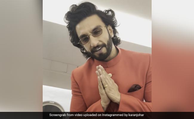 Please Help Karan Johar Decide If Ranveer Singh Looks Like A Stop Sign Or The Air India Mascot