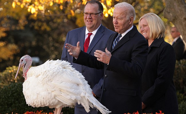 Joe Biden's Presidential Pardon Saves 2 Turkeys From Thanksgiving Ovens
