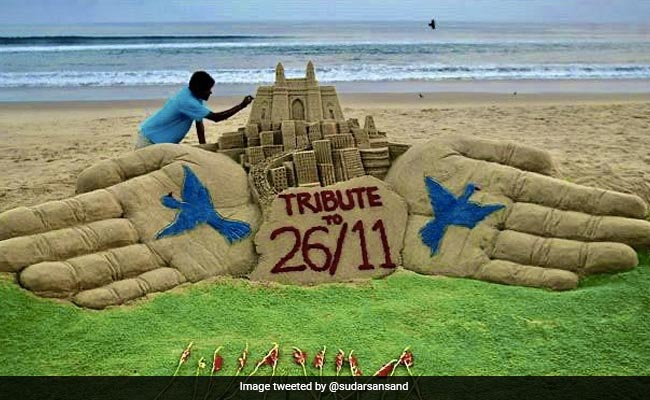 "Never Forget": Odisha Sand Artist Pays Tribute To Victims Of 26/11 Mumbai Terror Attacks