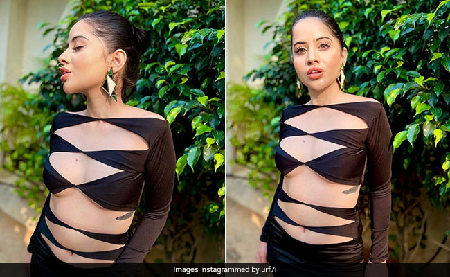 Urfi Javed Knows All Too Well About Turning Heads In Her Bold Black Cutout Dress