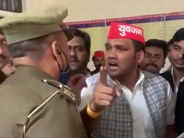 Watch: "Will Yank Your Badge If..." Samajwadi Leader Threatens UP Cop