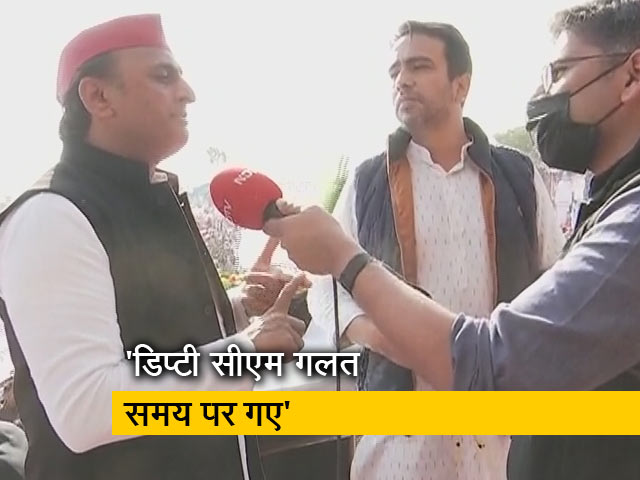 'यूपी सरकार नारियल से सड़क तोड़ रही है', NDTV से बोले अखिलेश यादव