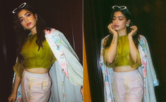 Rashmika Mandanna's Dreamy Layers In Stripes And Florals Are Exactly What This Season Needs