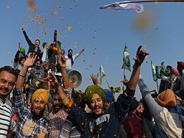 In Pics: After Long Protest, 2021 Ends On Victorious Note For Farmers In Pics: After Long Protest, 2021 Ends On Victorious Note For Farmers