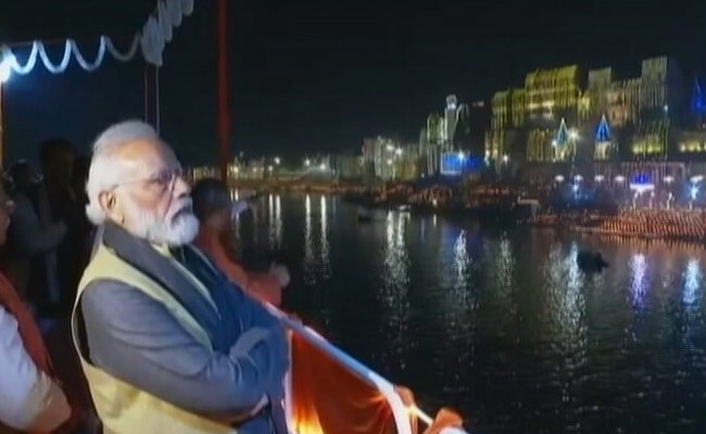 PM Watches 'Ganga Aarti' In Varanasi From Cruise, Shares Stunning Video
