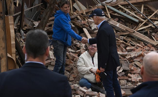 Tornado Destruction In Kentucky "Almost Beyond Belief": Joe Biden