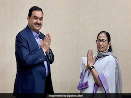 Mamata Banerjee Meets Business Tycoon Gautam Adani In Kolkata Mamata Banerjee Meets Business Tycoon Gautam Adani In Kolkata