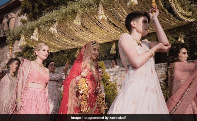 Katrina Kaif's Sisters Walked Her Down The Aisle At Her Wedding. See Pics