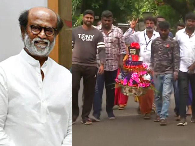 On Rajinikanth's Birthday, Fans Gather Outside His Residence