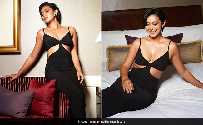 We'd Brave The Cold For Sayani Gupta's Bold Black Cutout Dress