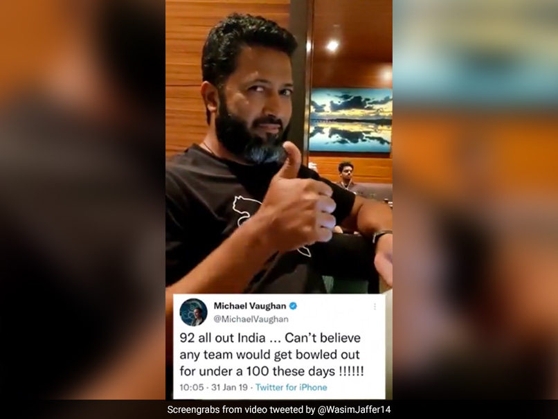 Wasim Jaffer Brutally Trolls Michael Vaughan After England's Meek Surrender At MCG, Tweet Goes Viral