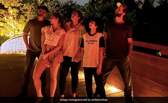 Hrithik Roshan Is Chilling In The Maldives With Son, Mom Pinkie And Cousins. See Pics