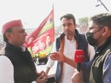 Video: "BJP Development? Coconut Breaks A Road Open!" Akhilesh Yadav Sneers
