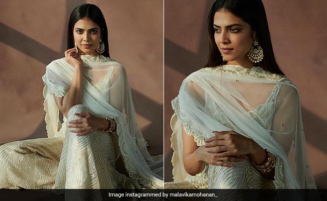 Malavika Mohanan In An Off White <i>Sharara</i> Is All Our Stylish Dreams Come True