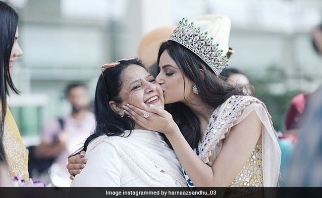 "My Strength, My Lifelines": Miss Universe Harnaaz Sandhu For Her Mom, Brother