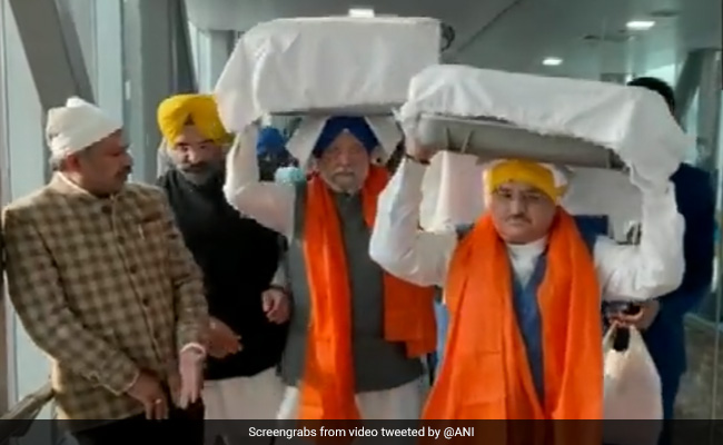 Watch: Ministers Receive Guru Granth Sahib Brought From Afghanistan