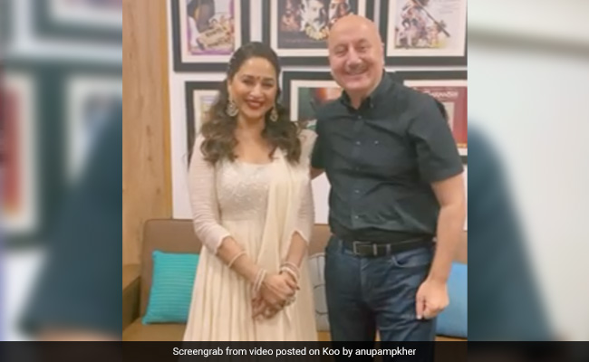 Anupam Kher Is Feeling “Happy And Honoured”. Thanks To Madhuri Dixit