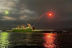 Navy Day: Naval Warships Light Up Visakhapatnam Coast Navy Day: Naval Warships Light Up Visakhapatnam Coast