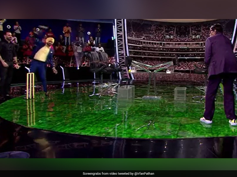 Watch: Irfan Pathan Commentates As Amitabh Bachchan Hits Harbhajan Singh For "4 And 6"