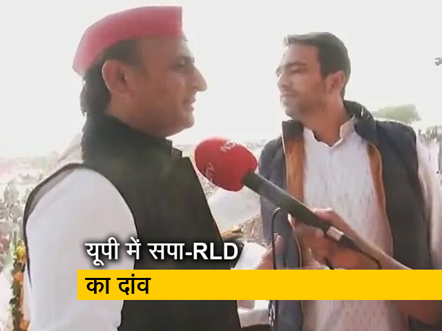 मेरठ में सपा-आरएलडी की संयुक्त रैली, योगी सरकार पर जमकर बरसे अखिलेश यादव