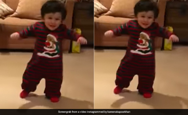 Back When Taimur Ali Khan Took His First Steps In A Striped Santa Onesie