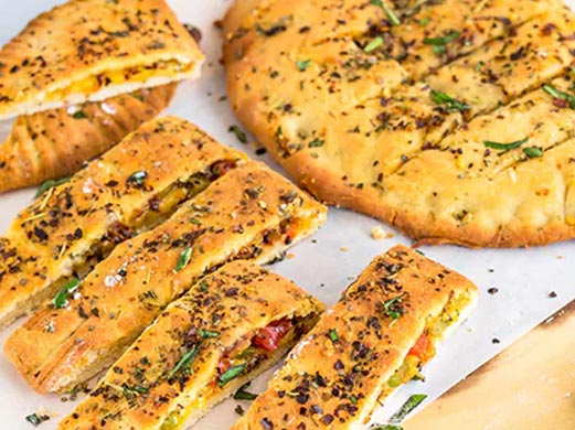 नो ओवन गार्लिक ब्रेड Recipe