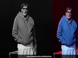 Amitabh Bachchan Aces Millennial Fashion In Quirky Hoodie-Salwar Look Amitabh Bachchan Aces Millennial Fashion In Quirky Hoodie-Salwar Look