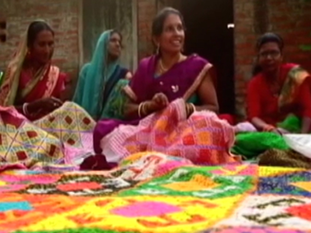 Kusum Devi, A Master Of An Ancient Form Of Embroidery From Bihar, Called Sujani