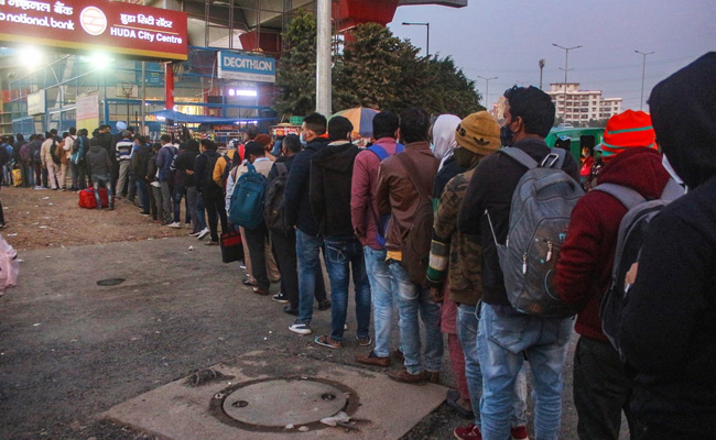 "In Queue For Couple Of Hours": Massive Rush At Gurgaon Metro Stations Amid New Covid Curbs